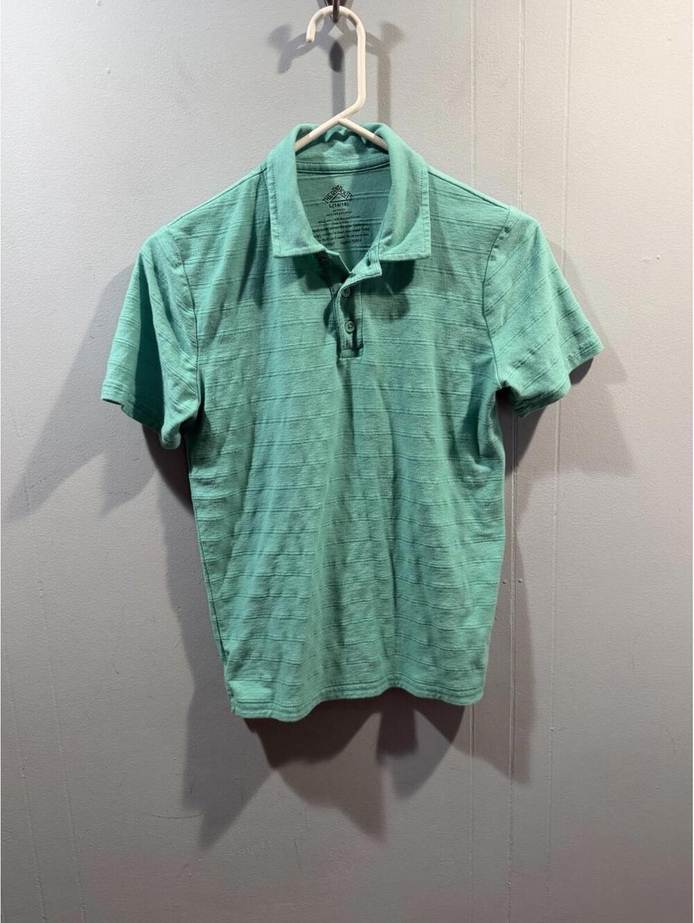 Boys There Abouts Polo Shirt Size Large (14-16)  Mint Color